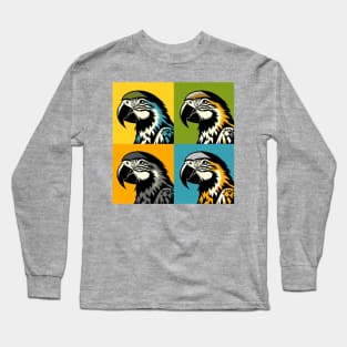 Pop Grey parrot Art - Cool Birds Long Sleeve T-Shirt